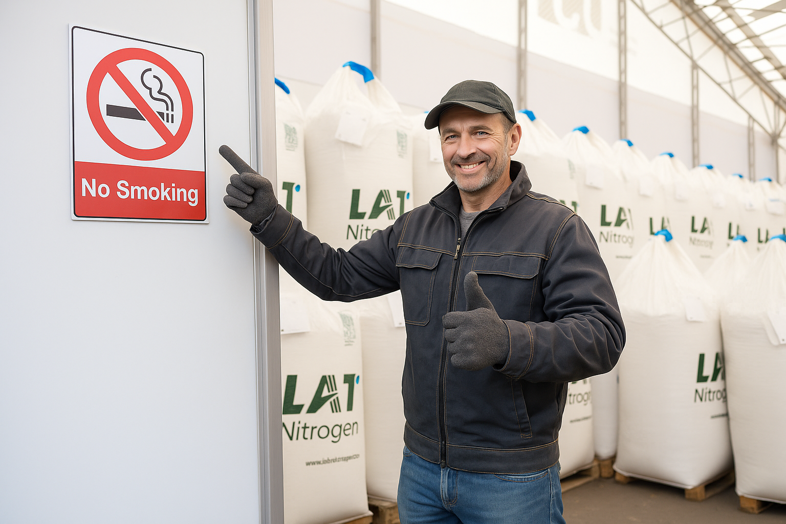 Interdiction de fumer dans les stockages d’engrais azotés – la sécurité avant tout ! image